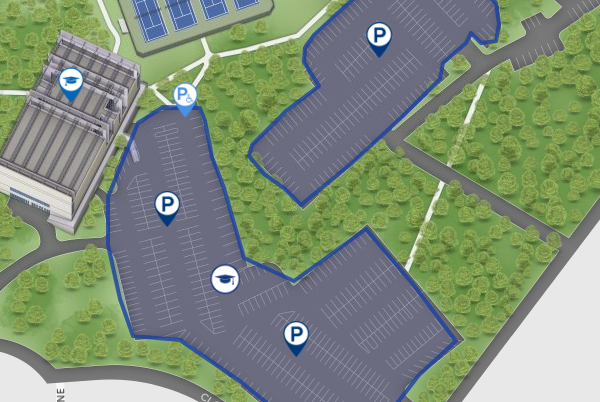 Penn State Abington Digital Campus Map-Parking for Commencement 