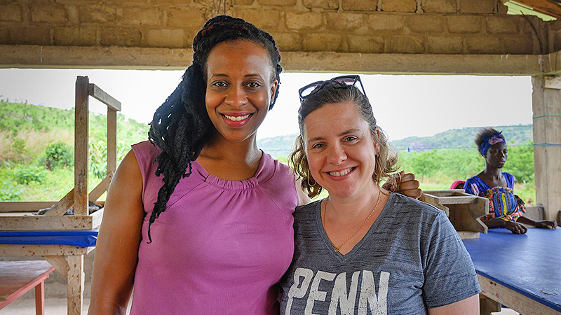 Alisha and Christina in Ghana