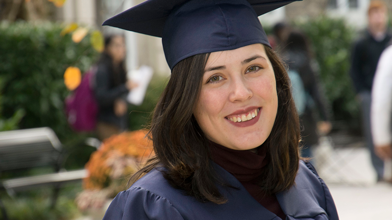 Natalie Haggard fall 2017 commencement