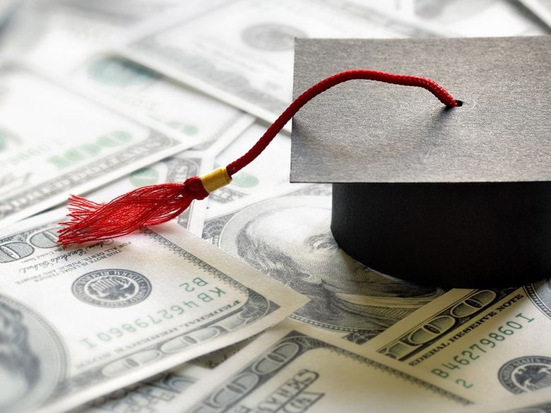 Grad cap with money