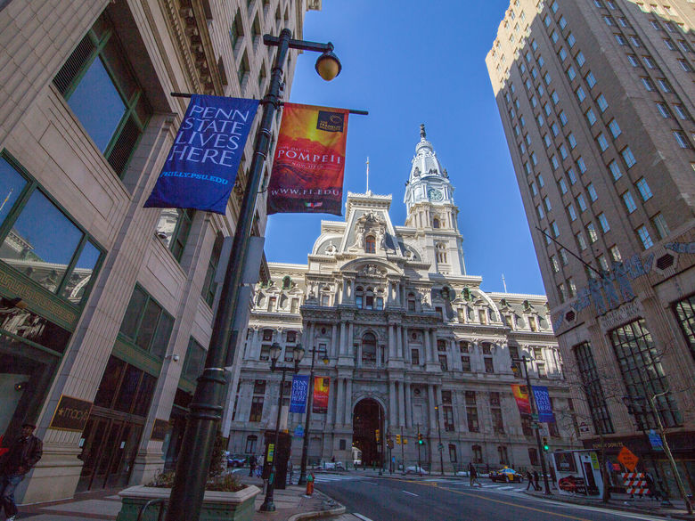 Penn State lives here signs in Philadelphia City