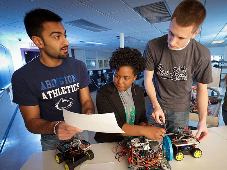 Students working together on a project