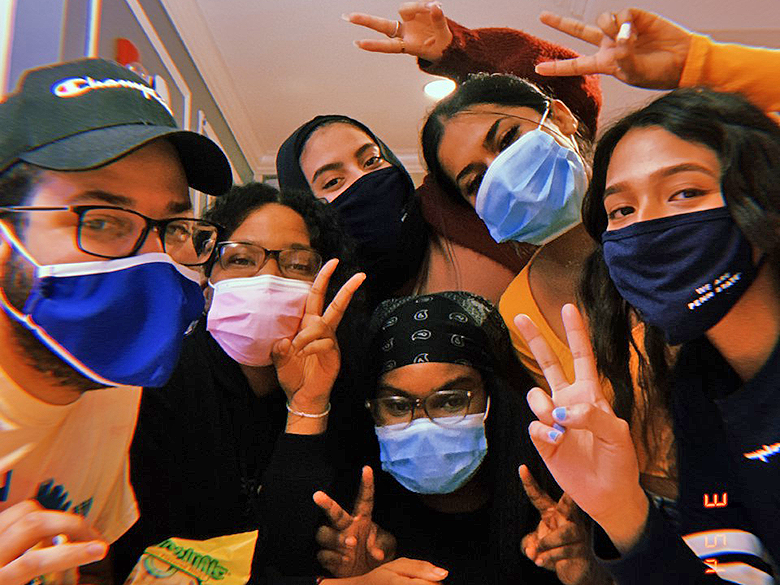 a group of six student faces