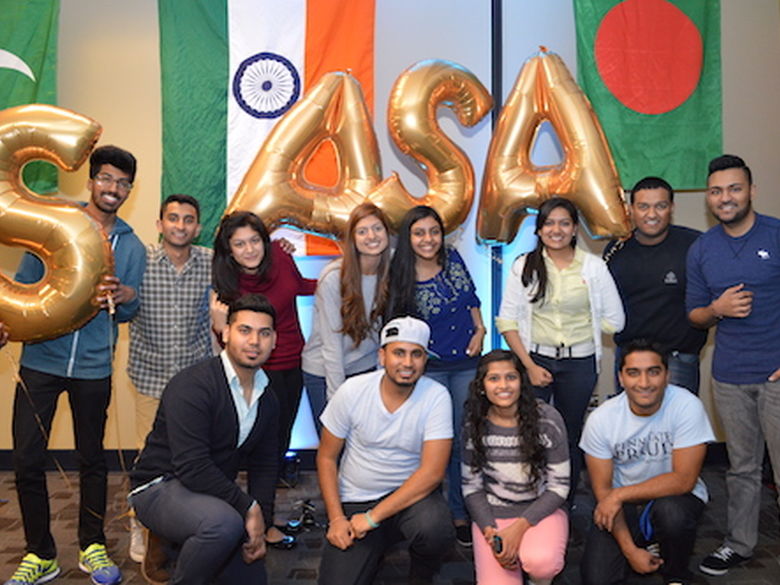 South Asian Student Association posing