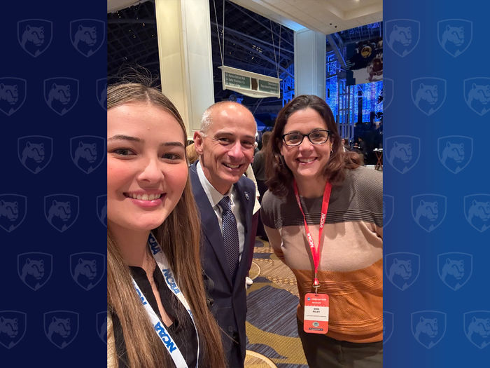 Three people in a selfie