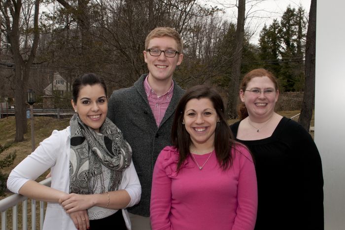 Abington's 2012-13 Student Government Association officers enjoyed lunch with the commencement speaker. 