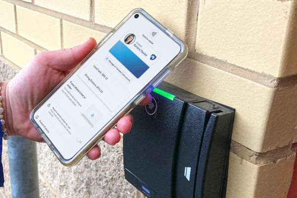 phone over card reading