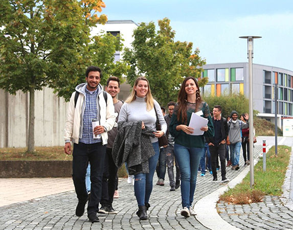 Students at Hof University