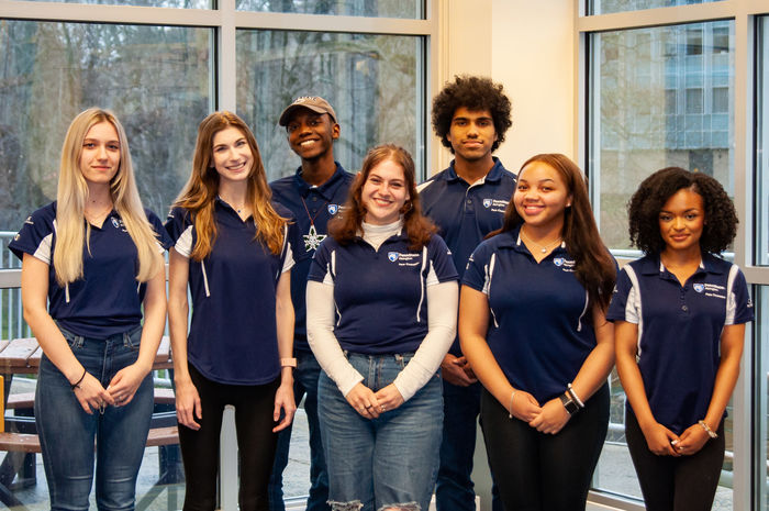 Penn State Abington Student Peer Counselors group photo spring 2023