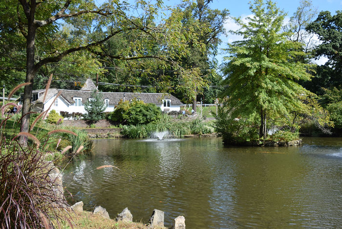 springhouse and pond image