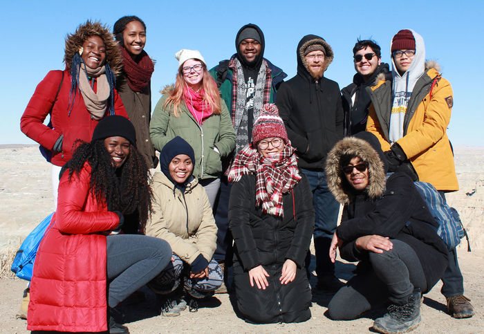 students at Badlands National Park