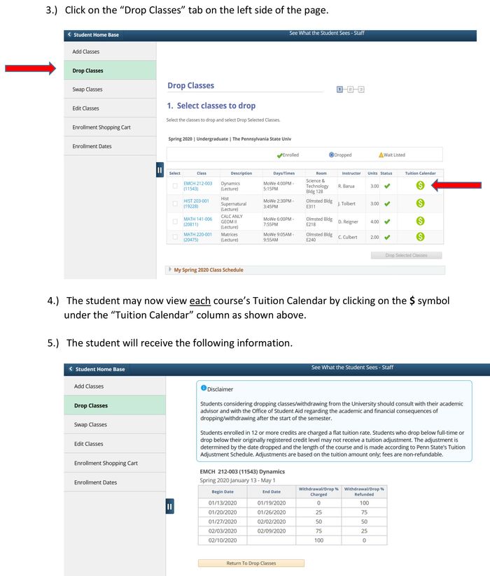 Tuition Calendar Guide Step Two