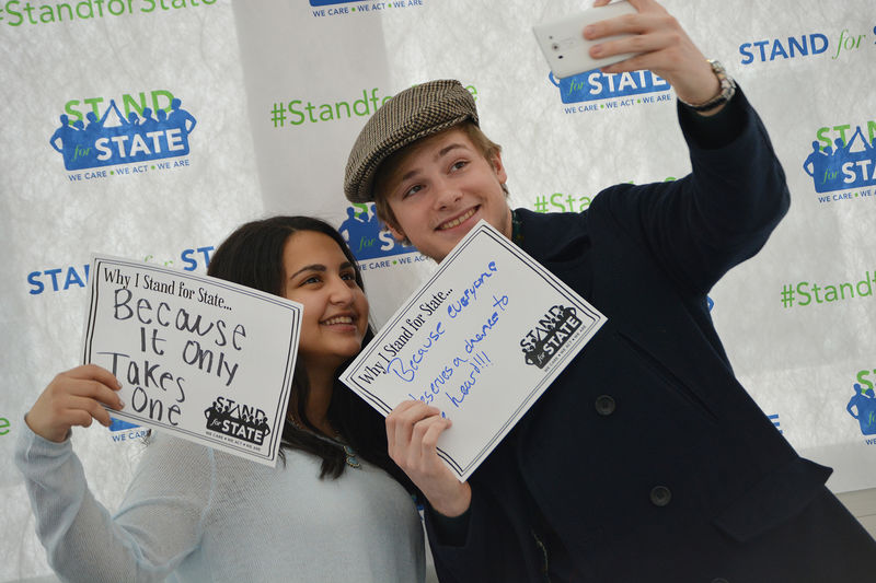 Two students taking a selfie