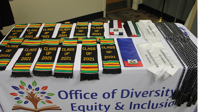 Cultural Graduation Regalia on table