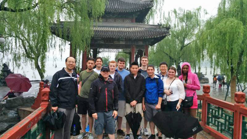 students and faculty in China