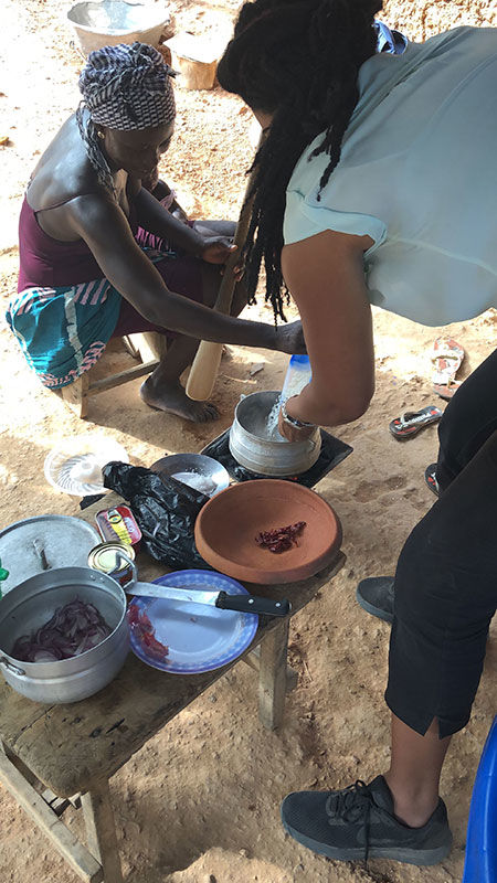 Cooking in Ghana