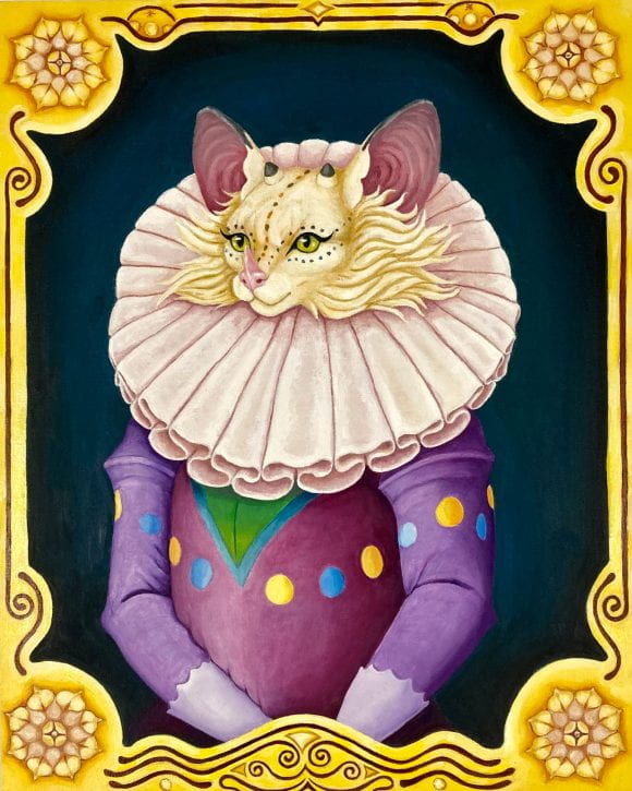 Portrait of High God Bluca Oil on canvas
