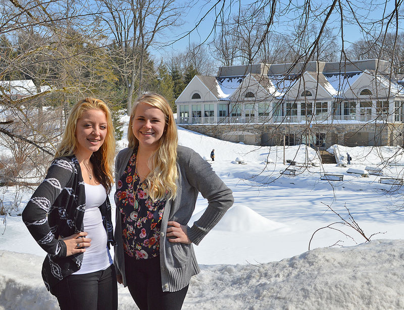 Abington THON dancers on campus