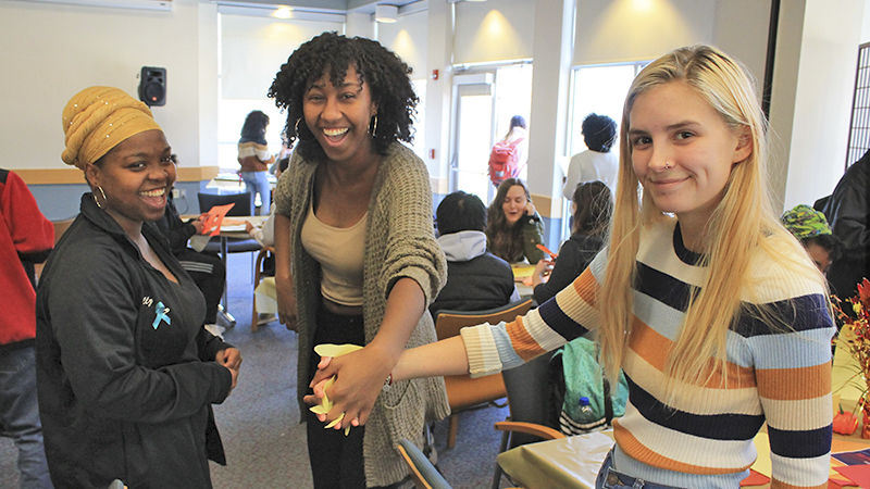 three students