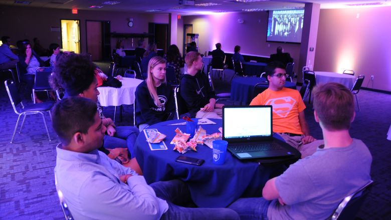Group of students attending an event
