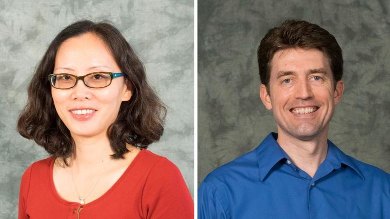 Faculty Feng Zhang and Steve Bloomer were promoted to full professor