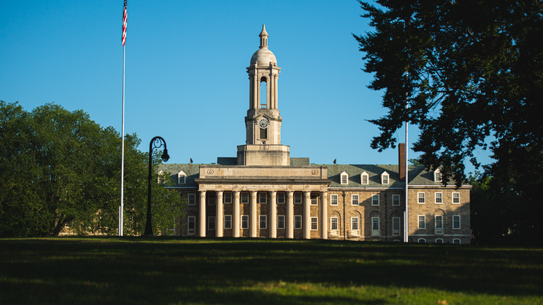 Sunrise photograph of Old Main