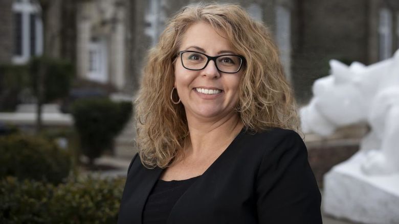 Headshot image of Penn State Abington Chancellor Margo DelliCarpini.