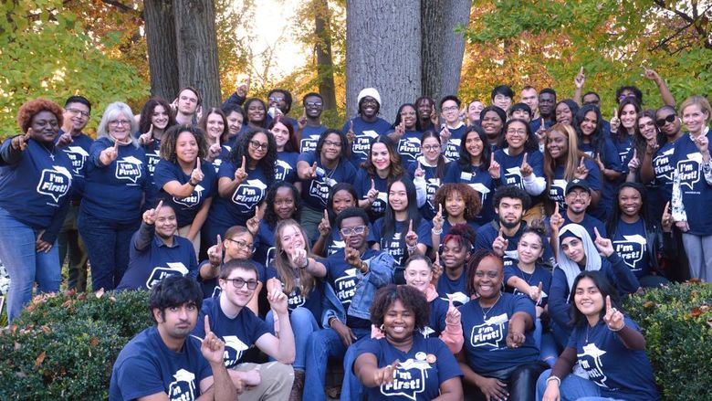 Penn State Abington students, faculty, and staff celebrate their status as first generation college students