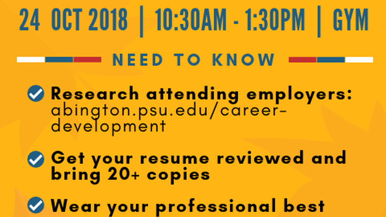 Abington fall Career Expo 2018
