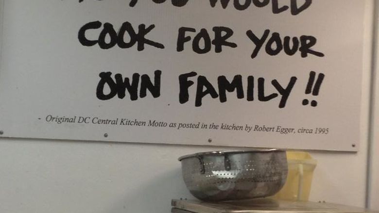 DC Central Kitchen's motto
