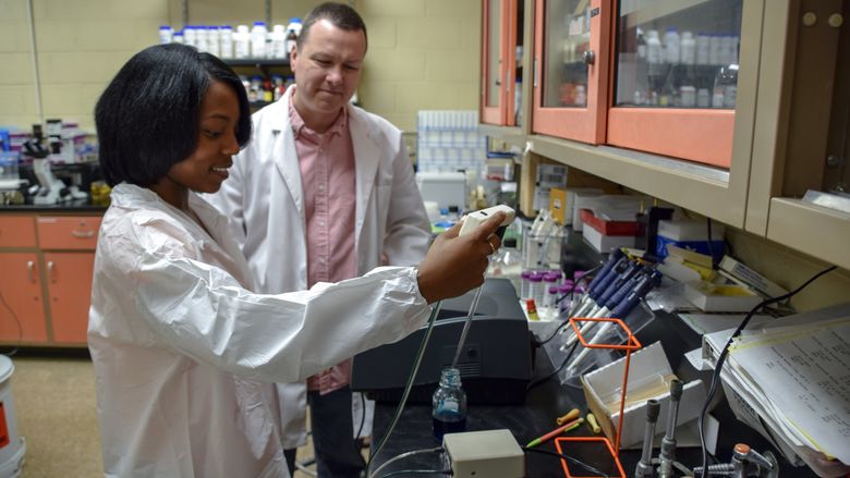 Ah-Lisa in the lab