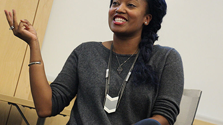 Aniyia Williams came to Berks to speak about entrepreneurship