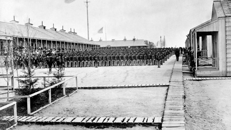 Camp William Penn in Cheltenham Township, Pennsylvania, during the Civil War.