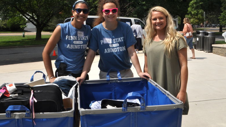 Abington first move in day