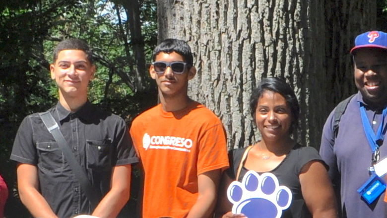 Latino teens at Abington