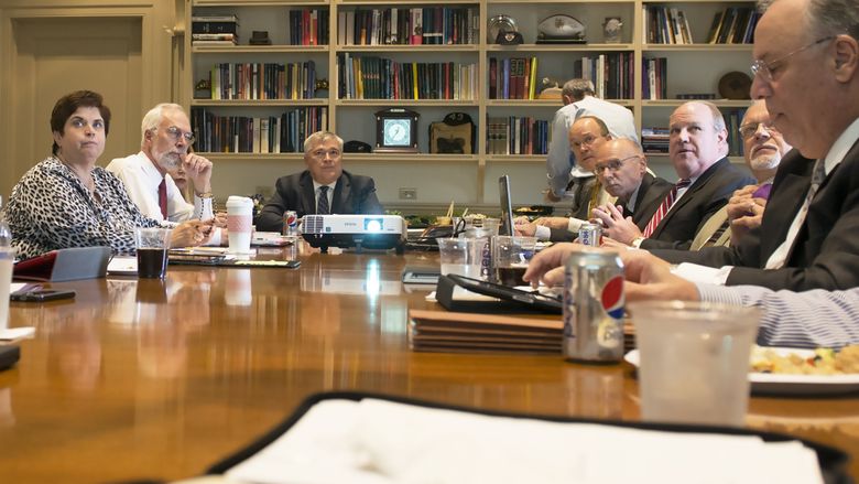 Eric Barron's first Presidents Council meeting