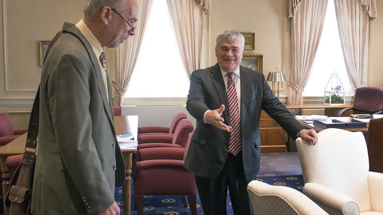 Eric Barron welcomes Ken Lehrman