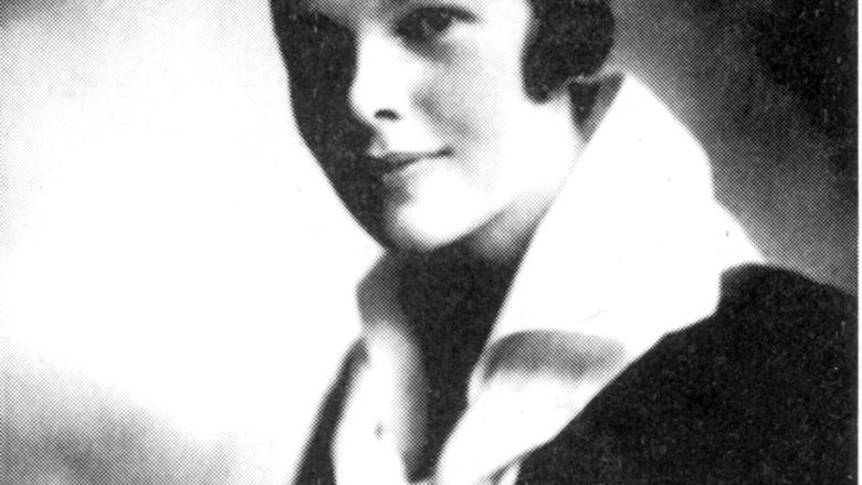 Amelia Earhart in cap and gown