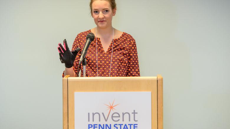 Mary McCulloch address crowd at Happy Valley LaunchBox ribbon cutting