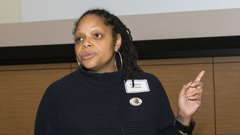 Mariama Richards speaking