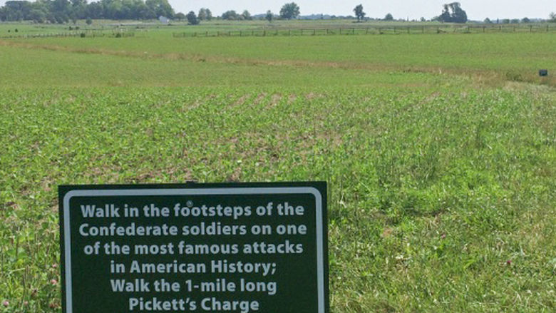 Walk in the footsteps of the Confederate soldiers on one of the most famous attacks in American History; Walk the 1-mile long Pickett's Charge