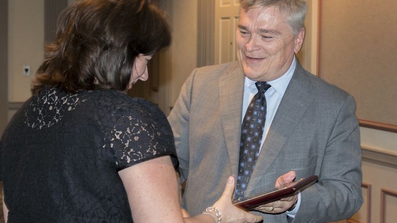 President Barron and Carol Mellott