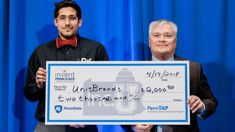 Nick Unis and President Barron