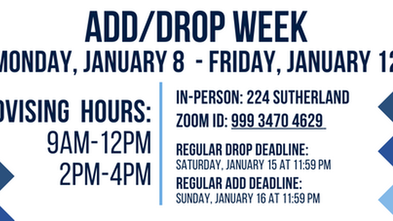 Spring 2024 Add Drop Week information