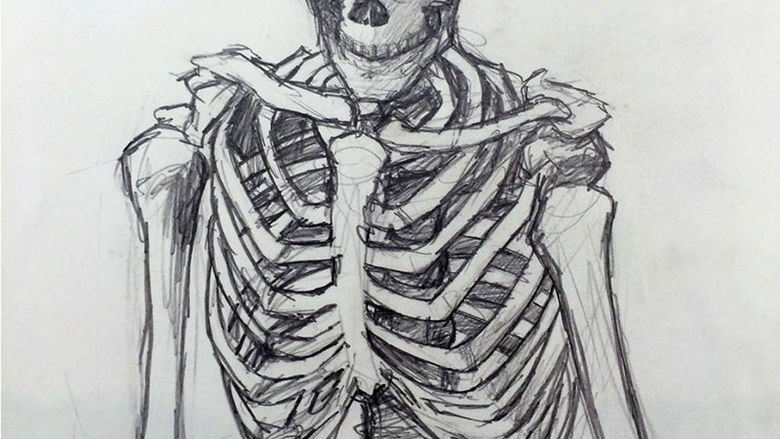 skeleton drawing