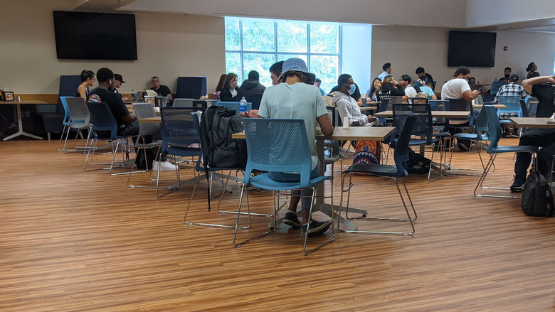 New flooring in Lares Cafeteria