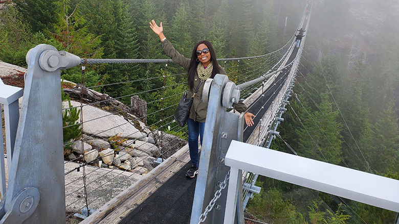 Canada suspension bridge