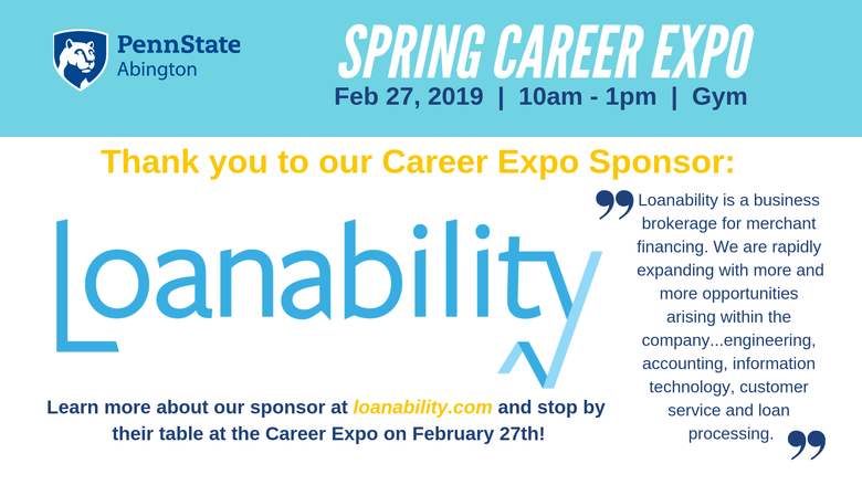 PSU Abington Career Expo Sponsor Full Graphic