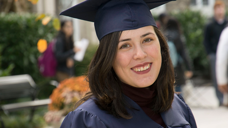 Natalie Haggard fall 2017 commencement