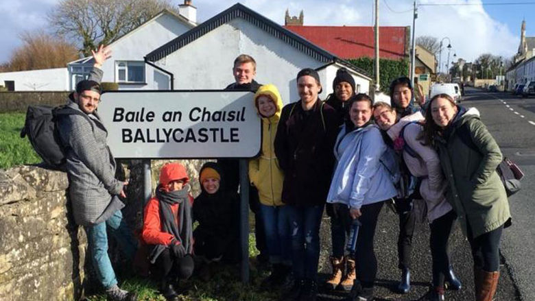 students and faculty in Ireland